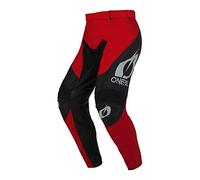 O'NEAL | Pantalon Motocross | Enduro Moto | Tissu Denier résistant, Protection Thermique en Cuir sur Les Deux Genoux à l'intérieur | Pants Mayhem Hexx V.24 | Adulte | Noir Rouge | Taille 42