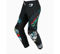 O'Neal Pantalons Motocross 2024 Element Rancid Youth Enfant Noir Blanc MX Junior