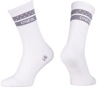 Oneal Performance Chaussettes VTT, Blanc/Gris, Taille 43-46