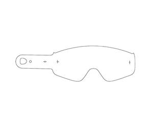 O'NEAL | Pièces détachées pour lunettes de motocross | Moto Enduro | Film d'arrachage laminé pour une clarté maximale avec moins de couches de film | Pack d'arrachage pour lunettes B 50 laminé | Blanc