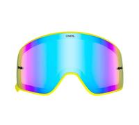 O'NEAL | Pièces détachées pour lunettes de motocross | Moto Enduro | Haute qualité et résistant aux chocs avec 100% de protection UV | Lunettes B 50 Jaune de rechange | Bleu Radium
