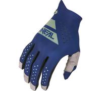 Oneal PIN IT Slip On Gants de motocross, vert-bleu, taille M pour homme