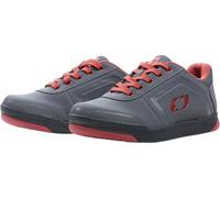 O'NEAL | Chaussures de vélo de Montagne | Downhill | Vegan | Equilibre Entre l'adhérence et Le repositionnement du Pied | Chaussure Pinned Flat Pedal V.22 | Adulte | Gris Rouge | 44