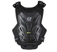 O'NEAL | Protecteur de poitrine léger | Motocross Enduro |Haut confort grâce à la bio-mousse intérieure, certifié selon CE 14021 | Protecteur de poitrine fendu Lite V.22 | Adulte | Noir | OS