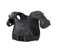O'NEAL | Protection de la Poitrine | Enfants | Motocross Enduro | Maille et Mousse perforante, Ceinture et Poignets Ajustables, 4-9 Ans | Protection de la Poitrine Pee Wee | Noir Blanc | Taille XS/S