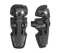 O'NEAL | Protection genoux & tibias | Enfants | Motocross VTT BMX MX MTB | Coques plastiques robustes | Pro II RL Carbon Look Knee Cups Youth | Noir | One Size