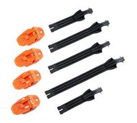 O'Neal Rider Pro Boot Kit de remplacement complet avec boucle/bracelet Orange/Noir Taille unique