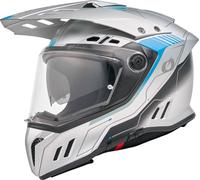 ONeal Sierra RS Echo, casque d aventure XS Mat Gris Clair/Bleu Clair Mat Gris Clair/Bleu Clair