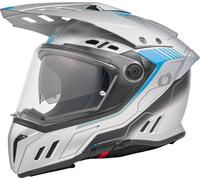 Oneal SIERRA RS ECHO Casque d’enduro, Gris/bleu, Taille XS (53/54)