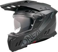 ONeal Sierra RS Solid, casque d aventure S Mat Noir/Gris Foncé Mat Noir/Gris Foncé