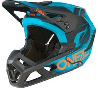 Oneal SL1 Strike Casque de descente, noir/turquoise, Taille XL (61/62)