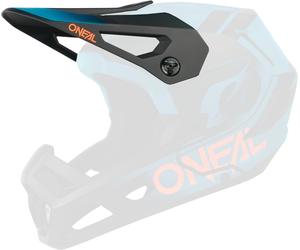 Oneal SL1 Strike Casque Peak, noir/turquoise, Taille unique