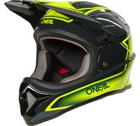 Oneal SONUS SLICK Casque de motocross, Gris/Jaune néon, Taille S (55/56)