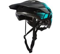 O'NEAL Split Casque Mixte, Black/Teal, L-XL