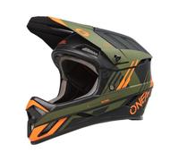 O'NEAL Strike Casque Unisex-Adult, Black/Orange/Olive, S
