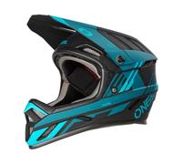 O'NEAL Strike Casque Unisex-Adult, Black/Teal, XS