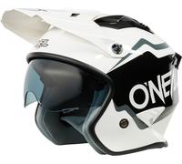 Oneal Volt Corp Casque d’essai, Blanc/Noir, Taille XL