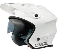 Oneal Volt Solid Casque d’essai, Blanc, Taille S (55/56)