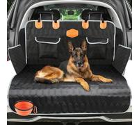 OneAmg Protection Coffre Voiture Chien, Universel Housse Voiture Chien avec Protection Latérale Housse Protection Antidérapant Étanche et Résistant Aux Rayures avec, 2 Grandes Poches, 182 x 101cm