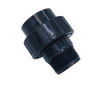 ONEAWELT - Raccord à vis PVC-U 50 mm x 1 1/2", Manchon adhésif x filetage intérieur, 10 bar, gris, P1 - Résistant aux UV et au chlore, haute résistance à l'abrasion