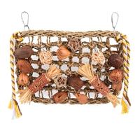 onebarleycorn Jouets pour Oiseaux, Jouet Perroquet, Jouet Perroquet Gris du Gabon Mural Suspendu Naturel Jeux pour