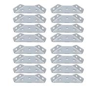 ONEBO 16 Pièces Raccord D'angle,Connecteurs Triangulaire de Support ,Attache Acier Inox Assemblage Connecteurs,Équerre de Fixation,pour Étagère Armoire Chaise Table Porte Meubles(Sans Vis)