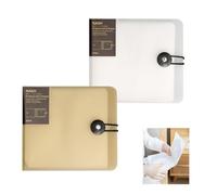 ONEBO 2 Pcs Etui de rangement pour CD,Support de DVD en Plastique, Rigide étui DVD,Dur de Protection pour Les Voyages en Voiture,pour la Maison et la Voiture (12 Capacités, 1 blanc + 1 marron)