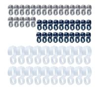 ONEBO 60 Pcs Vêtements Cintre Coupe-Vent Crochet Fixe, Crochet Cintre Universel Crochets,Fixation AntidérapanteCoupe-Vent,Fixe pour Intérieur Extérieur(1.1CM+.2.2CM)