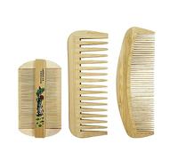 ONEBO Lot de 3 peignes à cheveux,Peigne fait à la main,Pour les cheveux longs,courts,grossiers et fins,ainsi que pour éliminer les pellicules