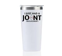 Onebttl Cadeau de chirurgie du genou, gobelet de récupération pour chirurgie du genou, « I Just Had A Joint Replacement », cadeaux pour patients, hommes, femmes, gobelet en acier inoxydable de 591 ml