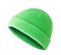 OneChance Bonnet tricoté pour homme et femme - Bonnet d'hiver doux - Bonnet chaud - Unisexe - Pour l'hiver et l'automne, vert, 56/58 cm