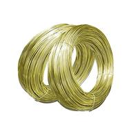 ONECHANCE Fil de Laiton Nu Fil de Bijoux Résistant au Ternissement Fil Metallique, Utilisé pour l'industrie, la Quincaillerie, la Fabrication de Bijoux Style À Moitié Dur Size 16 Gauge/1.3mm - 250g