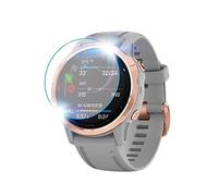 ONECMN Lot de 4 films de protection d'écran en verre trempé 9H de qualité supérieure pour montre intelligente Garmin Fenix 7 7S 7X 6 6S 6X Pro 5 5s, Tempered Glass, Agate