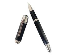 ONECMN Stylo-plume bleu océan, vert, rouge, noir, papeterie de bureau, support lourd avec cadeaux d'écriture brillants uniques (C, avec 3 recharges bleues)