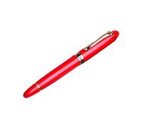 ONECMN Stylo plume de polissage en forme de goutte d'eau avec long couteau Pointe de 0,7 mm Encre rotative Ventouse Stylo d'entraînement à l'écriture Rouge 1 mm