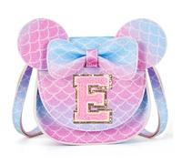 ONECOCOA Sac à main pour petite fille, sac à main pour petite fille, sac à bandoulière, cadeau d'anniversaire pour fille de 3 à 8 ans, Sirène Violet, E