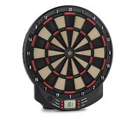 OneConcept Dartomat- Fléchettes automatiques, Cible électronique, Jeu de PC, 26 Jeux, 70 Variantes, Jusqu’à 8 Joueurs, 6 Touches, 6 fléchettes à Pointe Douce, 6 Embouts de Rechange, Noir