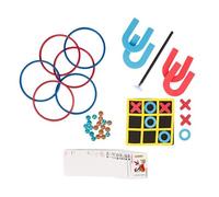 OneConcept Table multijeux Game-Star 15 jeux babyfoot billard ping-pong MDF