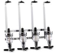 oneConcept Hazzlehov Quartett - Distributeur de boisson mural style bar professionnel pour bouteilles de 0,7 à 1L (dosage shot 4cl)