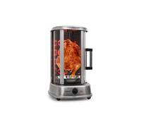 OneConcept Rôtissoire verticale Kebab Master Pro Grill 1500W acier inoxydable Gris
