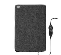 OneConcept Magic Carpet DX - Tapis Chauffant, natte chauffante, électrique, 75 Watts, 3 Vitesses, minuterie, 60 x 40 cm, Faible consommation électrique, Surface résistante en Polyester, Gris