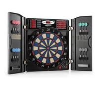 OneConcept Jeu de fléchettes électronique Masterdarter 38 jeux 211 variantes Noir pointes molles