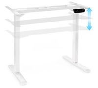 OneConcept Bureau électrique Multidesk Comfort – Hauteur et largeur réglables – Blanc