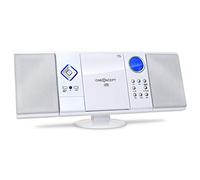 OneConcept V-12 Chaine stéréo Lecteur CD-MP3 USB SD blanche
