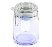Oneconcept Wetterfrosch Lumière d'ambiance LED Bocal énergie Solaire Jaune Bleu