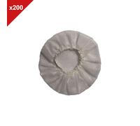 Onedirect - Charlottes hygiéniques blanches - 200 unités Housses hygiéniques pour casques téléphoniques