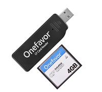Onefavor CompactFlash Lecteur de cartes mémoire Compact Flash CF USB (avec carte CF 4 Go)