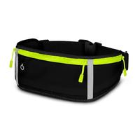 ONEFLOW Active Pro Ceinture de course pour Honor avec 3 compartiments, respirante, sac banane de sport pour téléphone portable, sac banane étanche, ceinture de course, Maximum Black, Honor 200