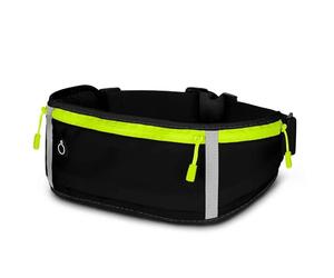 ONEFLOW Active Pro Ceinture de course pour Motorola - Avec 3 compartiments - Respirante - Pour le jogging, le téléphone portable - Étanche, Noir maximum, Motorola Edge 70 Pro, Utilité