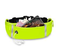 ONEFLOW Active Pro - Ceinture de course pour Motorola Moto G55 5G - Avec 3 compartiments - Respirant - Pour le sport - Pour le jogging - Étanche - Vert